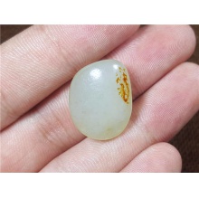 琪玉商城和田玉细腻白玉籽料4.5克已配2917手链