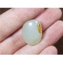 琪玉商城和田玉细腻白玉籽料4.5克已配2917手链