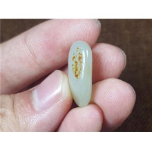 琪玉商城和田玉细腻白玉籽料4.5克已配2917手链