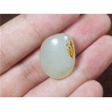 琪玉商城和田玉细腻白玉籽料4.5克已配2917手链