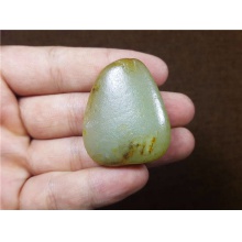 琪玉商城和田玉细腻黄皮青白玉籽料20.1克，玉友已结缘0728！