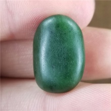 琪玉商城和田玉细腻油润完整好型稀少罕见正宗菠菜绿碧玉籽料6.5克，玉友已结缘0506！