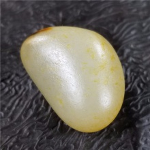 琪玉商城和田玉细腻完整撒金皮白玉手链籽料12.8克